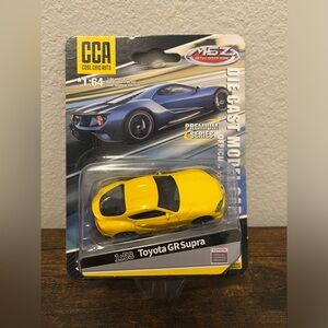 1/64 Scale Yellow Toyota GR Supra 2022 Model Car Diecast Kids Toy Cars Boys